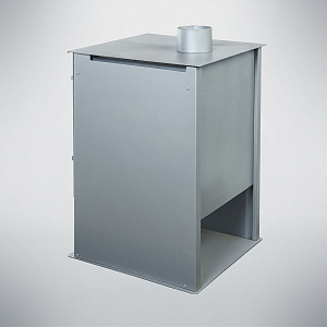 Печь-Камин Варвара "ГАРМОНИЯ 105 (Графит)" (Стальная 3D футеровка)